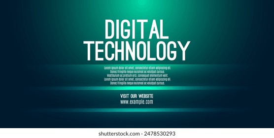 Digital technology speed connect blue green background, cyber nano information, abstract communication, innovation future tech data, internet network connection, Ai big data, line dot illustration