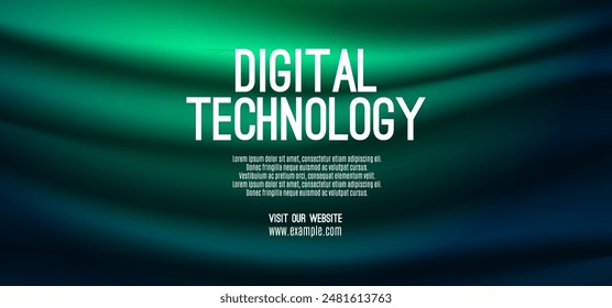 La velocidad de la tecnología digital conecta el fondo verde azul, información del nano cibernético, comunicación abstracta, datos tecnológicos futuros de la innovación, conexión de la red de Internet, grandes datos de Ai, ilustración del punto de la línea