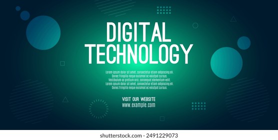 Digital technology speed connect blue green background, cyber nano information, abstract communication, innovation future tech data, internet network connection, Ai big data, line dot illustration