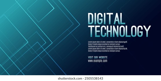 Digital technology speed connect blue green background, cyber nano information, abstract communication, innovation future tech data, internet network connection, Ai big data, line dot illustration 3d