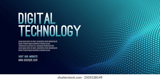 Digital technology speed connect blue green background, cyber nano information, abstract communication, innovation future tech data, internet network connection, Ai big data, line dot illustration 3d