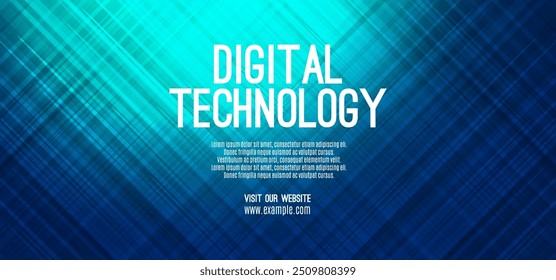 Digital technology speed connect blue green background, cyber nano information, abstract communication, innovation future tech data, internet network connection, Ai big data, line dot illustration 3d