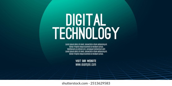 Tecnologia digital velocidade conectar fundo azul verde, informações cibernano, comunicação abstrata, inovação futuro dados tecnológicos, conexão de rede de internet, Ai big data, linha ponto ilustração 3d