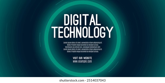 La velocidad de la tecnología digital conecta el fondo verde azul, información nano cibernética, comunicación abstracta, innovación, datos tecnológicos futuros, conexión de red de Internet, datos grandes de IA, ilustración de puntos de línea 3d