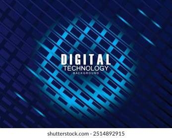 Digital technology speed connect blue background, cyber nano information, abstract communication, future technology data innovation, internet network connection, Ai big data, etc.