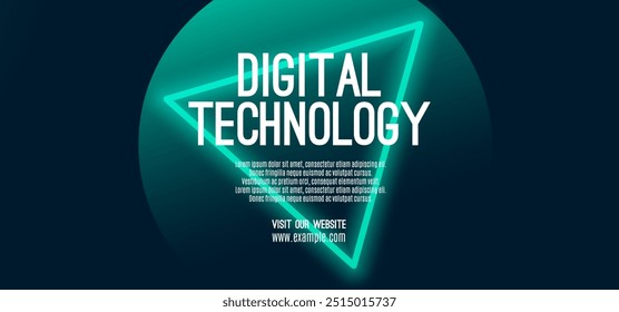 Digital technology speed connect blue green background, cyber nano information, abstract communication, innovation future tech data, internet network connection, Ai big data, line dot illustration 3d