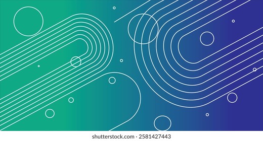 Digital technology speed connect blue green background, cyber nano information, abstract communication, innovation future tech data, internet network connection, Ai big data, line dot illustration