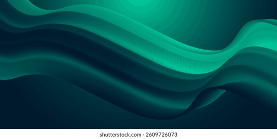 Digital technology speed connect blue green background, cyber nano information, abstract communication, innovation future tech data, internet network connection, Ai big data, line dot illustration