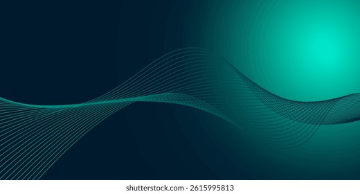 Digital technology speed connect blue green background, cyber nano information, abstract communication, innovation future tech data, internet network connection, Ai big data, vector illustration