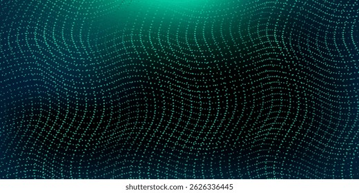 Digital technology speed connect blue green background, cyber nano information, abstract communication, innovation future tech data, internet network connection, Ai big data, line dot illustration
