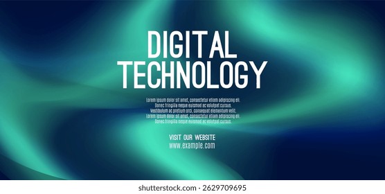 Digital technology speed connect blue green background, cyber nano information, abstract communication, innovation future tech data, internet network connection, Ai big data, line dot illustration 3d
