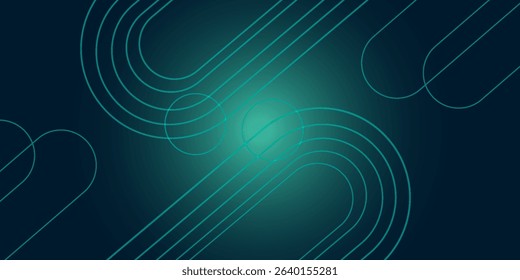 Digital technology speed connect blue green background, cyber nano information, abstract communication, innovation future tech data, internet network connection, Ai big data, line dot illustration