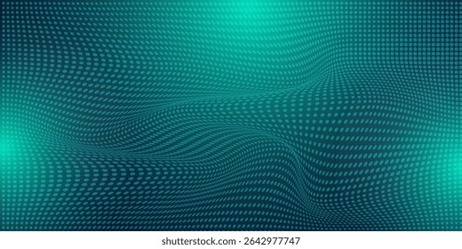 Digital technology speed connect blue green background, cyber nano information, abstract communication, innovation future tech data, internet network connection, Ai big data, line dot illustration