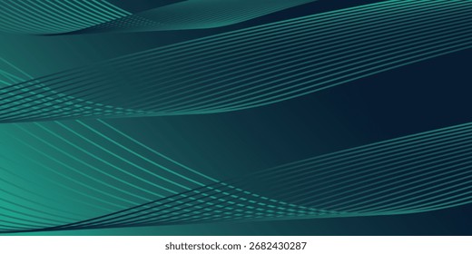 Tecnología digital de velocidad de conexión de fondo verde azul arte moderno simple geométrico agradable 