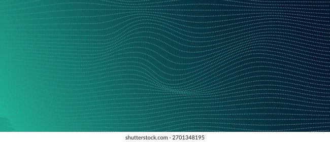 La velocidad de la tecnología digital conecta el fondo verde azul, comunicación abstracta, información nana cibernética. eps10