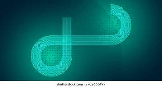 La velocidad de la tecnología digital conecta el fondo verde azul, información nano cibernética, comunicación abstracta, innovación, datos tecnológicos futuros, conexión a la red de Internet, Big data de aire, ilustración de puntos de línea