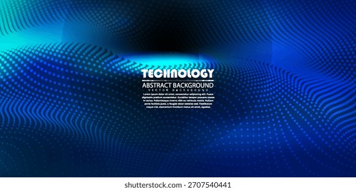 La velocidad de la tecnología digital conecta el fondo verde azul, información nano cibernética, comunicación abstracta, innovación, datos tecnológicos futuros, conexión a la red de Internet, Big data de aire, ilustración de puntos de línea