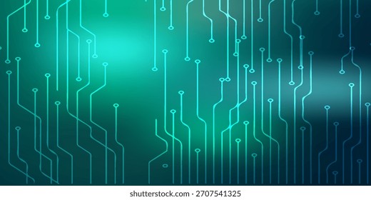La velocidad de la tecnología digital conecta el fondo verde azul, información nano cibernética, comunicación abstracta, innovación, datos tecnológicos futuros, conexión de red de Internet, Vector eps10