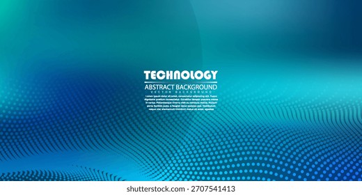 La velocidad de la tecnología digital conecta el fondo verde azul, información nano cibernética, comunicación abstracta, innovación, datos tecnológicos futuros, conexión a Internet, ilustración de puntos de línea.eps10