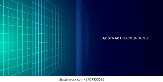 Tecnologia digital velocidade conectar fundo azul verde, informações cibernano, comunicação abstrata, inovação futuro dados tecnológicos, conexão de rede de internet, Ai big data, linha ponto ilustração
