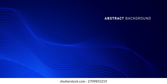 La velocidad de la tecnología digital conecta el fondo verde azul, información nano cibernética, comunicación abstracta, innovación, datos tecnológicos futuros, conexión de red de Internet, datos grandes de IA, ilustración de puntos de línea 3d