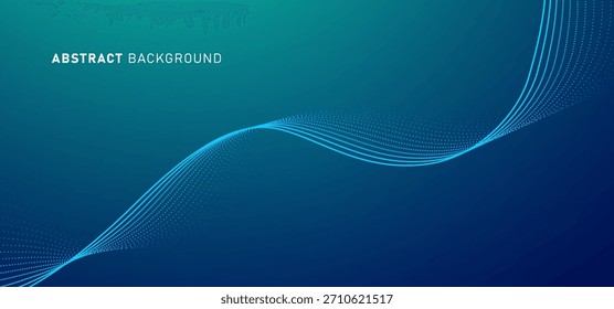 Tecnologia digital velocidade conectar fundo azul verde, informações cibernano, comunicação abstrata, inovação futuro dados tecnológicos, conexão de rede de internet, Ai big data, linha ponto ilustração 3d