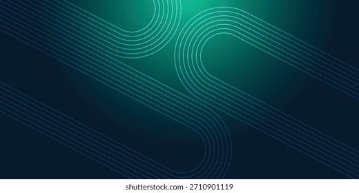 Digital technology speed connect blue green background, cyber nano information, abstract communication, innovation future tech data, internet network connection, modern design