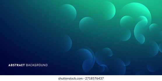 La velocidad de la tecnología digital conecta el fondo verde azul, información nano cibernética, comunicación abstracta, innovación, datos tecnológicos futuros, conexión a la red de Internet, Big data de aire, ilustración de puntos de línea