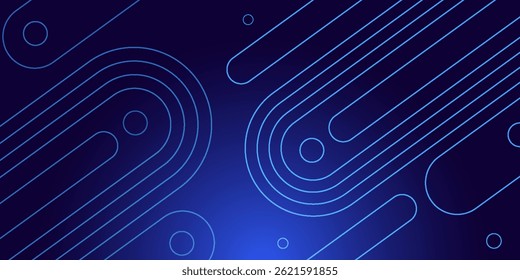 Digital technology speed connect dark blue background, cyber nano information, abstract communication, innovation future tech data, internet network connection, line dot illustration