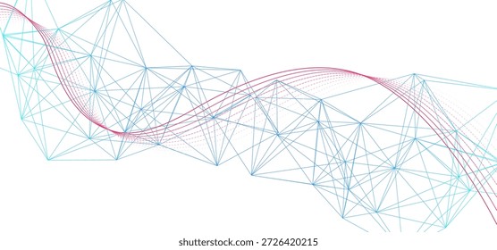 Tecnologia digital velocidade conectar fundo branco, ciber nano informação, comunicação abstrata, inovação futuro dados tecnológicos, conexão de rede de internet, Ai big data, linha azul ponto ilustração 3d