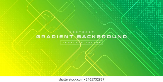 Digital technology speed connect yellow green background, cyber nano information, abstract communication, innovation future tech data, internet network connection, Ai big data, line dot illustration