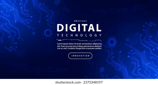 Digital technology speed network connect blue background, cyber nano information, abstract communication, innovation future tech data, internet connection, Ai big data, lines dots illustration vector