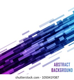 Digital technology ultraviolet design geometric, rectangles shapes abstract background vector illustration