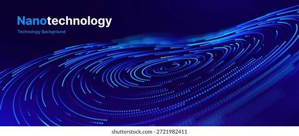 Fondo de Vector de Tecnología digital. Anuncio tecnológico de IA futurista con conexiones Abstractas brillantes. Telón De Fondo De La Presentación Sobre Innovación Y Ciberseguridad. 