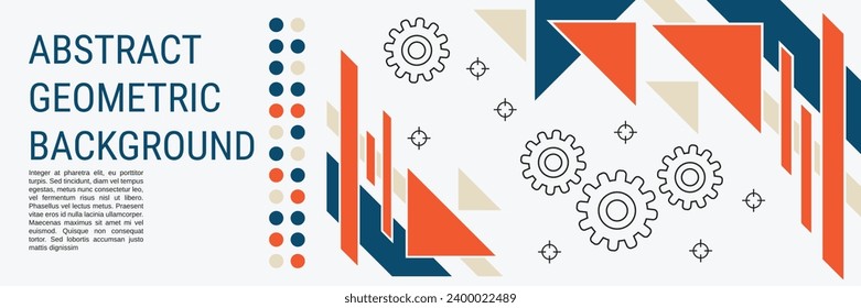 Digital technology vector concept illustration. Abstract geometric style background. Design for web banner, booklet, brochure cover, flyer, annual report