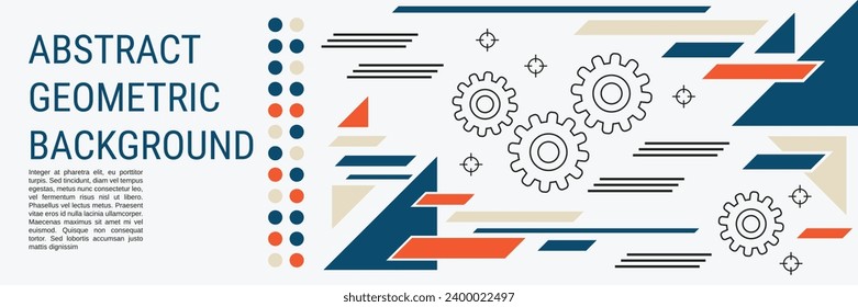 Digital technology vector concept illustration. Abstract geometric style background. Design for web banner, booklet, brochure cover, flyer, annual report