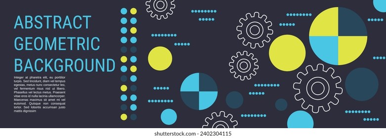 Digital technology vector concept illustration. Abstract geometric style background. Design for web banner, booklet, brochure cover, flyer, annual report