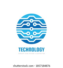 Digital Technology Vector Logo Template Corporate Stock Vector (Royalty ...