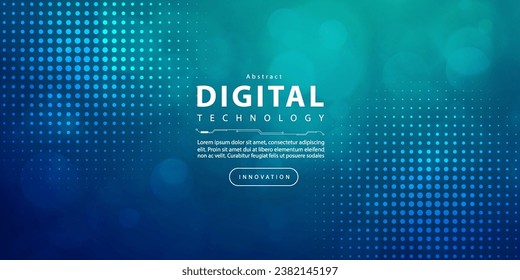 Digital technology wave speed connect blue green background, cyber nano information, abstract communication, innovation future tech data, internet network connection, Ai big data line dot illustration