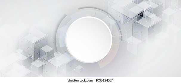 Digital technology world. Business virtual concept. Vector background