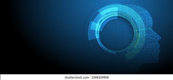 Digital technology world. Business virtual concept
