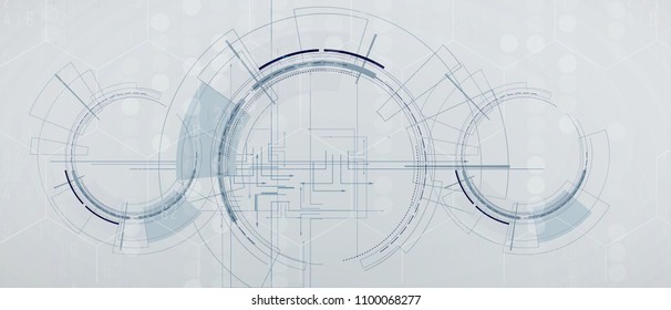 Digital technology world. Business virtual concept