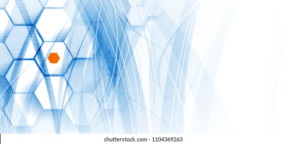 Digital technology world. Business virtual concept