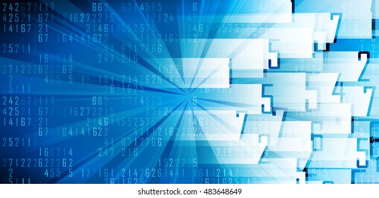 Digital technology world. Business virtual concept