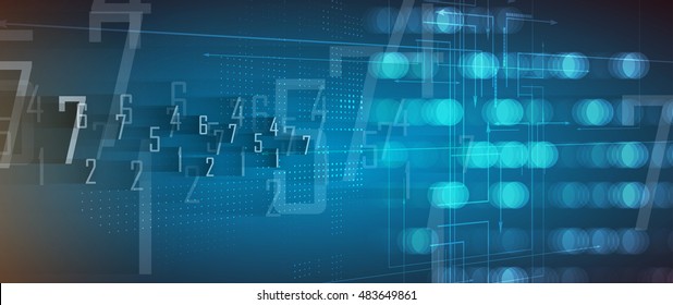 Digital technology world. Business virtual concept