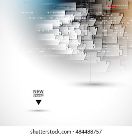 Digital technology world. Business virtual concept
