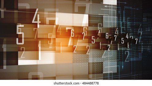 Digital technology world. Business virtual concept