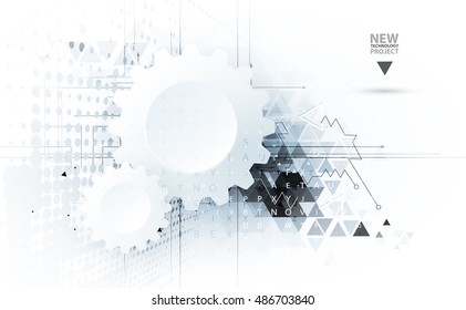 Digital technology world. Business virtual concept. Futuristic decision