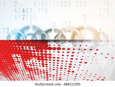 Digital technology world. Business virtual concept