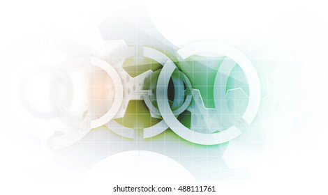 Digital technology world. Business virtual concept. Vector background